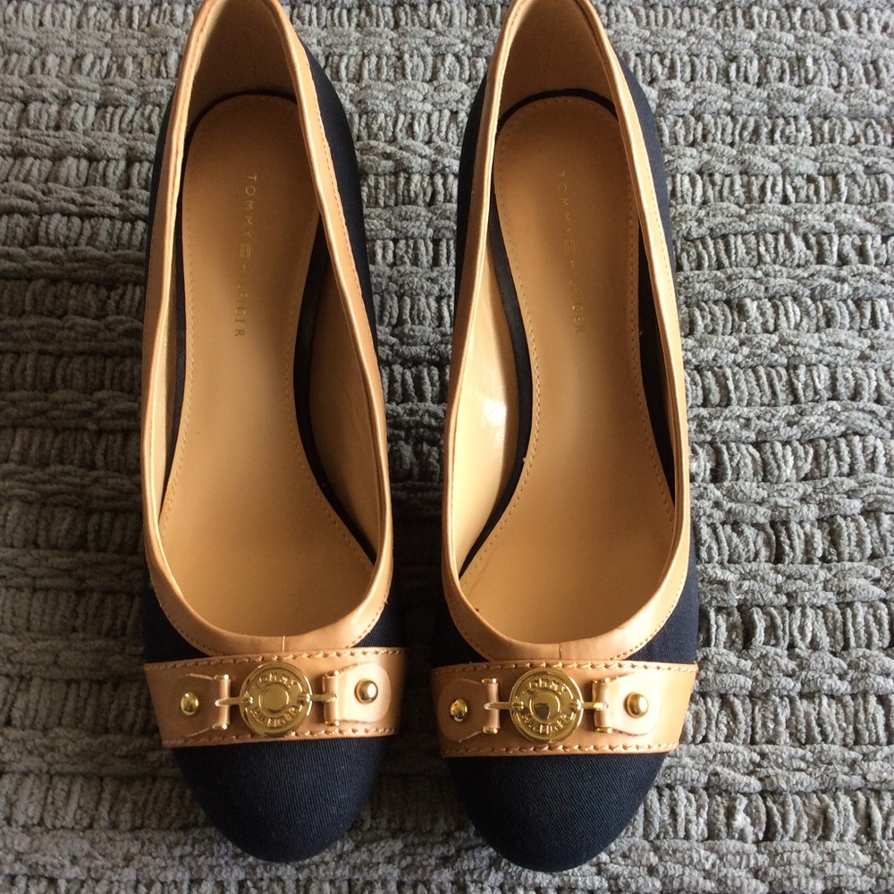 Blue Multifabric Tommy Hilfiger Pumps